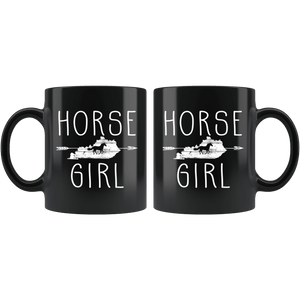 RobustCreative-Kentucky Horse Girl Gifts Kentuckian Shape Country for women - 11oz Black Mug Racing Lover Gift Idea