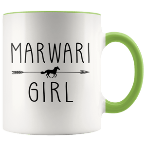 RobustCreative-Marwari Horse Girl Gifts Horses Lover Riding Racing - 11oz Accent Mug Racing Lover Gift Idea