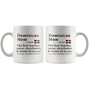 RobustCreative-Dominican Mom Definition Dominican Republic Flag Mothers Day - 11oz White Mug family reunion gifts Gift Idea