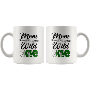 RobustCreative-Pakistani Mom of the Wild One Birthday Pakistan Flag White 11oz Mug Gift Idea