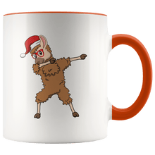 Load image into Gallery viewer, RobustCreative-Llama Dabbing Santa Hipster Glasses Alpaca Lover Cute - 11oz Accent Mug Christmas gift idea Gift Idea
