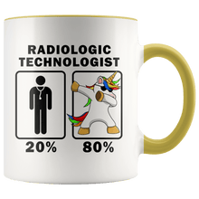 Load image into Gallery viewer, RobustCreative-Radiologic Technologist Dabbing Unicorn 80 20 Principle Graduation Gift Mens - 11oz Accent Mug Medical Personnel Gift Idea
