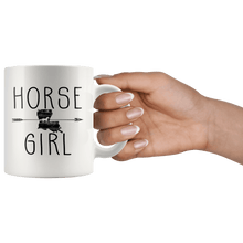 Load image into Gallery viewer, RobustCreative-Louisiana Horse Girl Gifts Louisianian Shape Country for women - 11oz White Mug Racing Lover Gift Idea
