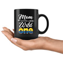 Load image into Gallery viewer, RobustCreative-Colombian Mom of the Wild One Birthday Colombia Flag Black 11oz Mug Gift Idea
