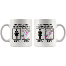 Load image into Gallery viewer, RobustCreative-Radiologic Technologist Dabbing Unicorn 20 80 Principle Superhero Girl Womens - 11oz White Mug Medical Personnel Gift Idea
