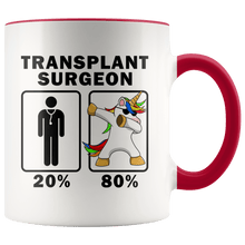 Load image into Gallery viewer, RobustCreative-Transplant Surgeon Dabbing Unicorn 80 20 Principle Graduation Gift Mens - 11oz Accent Mug Medical Personnel Gift Idea
