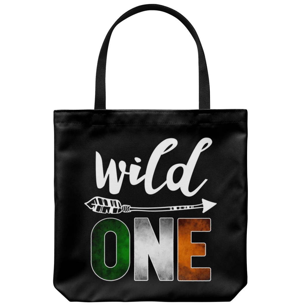 RobustCreative-Ireland Wild One Birthday Outfit 1 Irish Flag Tote Bag Gift Idea