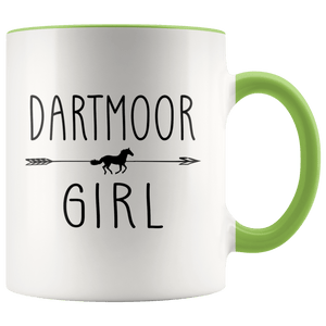 RobustCreative-Dartmoor Horse Girl Gifts Horses Lover Riding Racing - 11oz Accent Mug Racing Lover Gift Idea