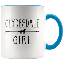 Load image into Gallery viewer, RobustCreative-Clydesdale Horse Girl Gifts Horses Lover Riding Racing - 11oz Accent Mug Riding Lover Gift Idea
