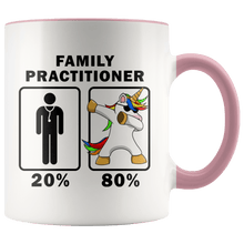 Load image into Gallery viewer, RobustCreative-Family Practitioner Dabbing Unicorn 80 20 Principle Graduation Gift Mens - 11oz Accent Mug Medical Personnel Gift Idea
