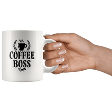 Load image into Gallery viewer, RobustCreative-Coffee Boss for Coworker - Funny Saying Quote - 11oz White Mug barista coffee maker Gift Idea
