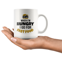 Load image into Gallery viewer, RobustCreative-Funny Deer Hunting Fast Food Gift for Hunter Hubby - 11oz White Mug hunting gear accessories bait Gift Idea
