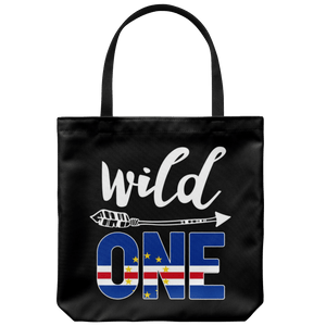 RobustCreative-Cabo Verde Wild One Birthday Outfit 1 Cape Verdean Flag Tote Bag Gift Idea