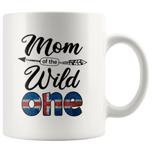 Load image into Gallery viewer, RobustCreative-Icelander Mom of the Wild One Birthday Iceland Flag White 11oz Mug Gift Idea
