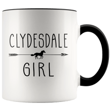 Load image into Gallery viewer, RobustCreative-Clydesdale Horse Girl Gifts Horses Lover Riding Racing - 11oz Accent Mug Riding Lover Gift Idea
