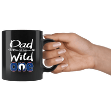 Load image into Gallery viewer, RobustCreative-Lao Dad of the Wild One Birthday Laos Flag Black 11oz Mug Gift Idea
