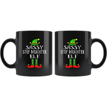 Load image into Gallery viewer, RobustCreative-Im The Sassy Step Daughter Elf Family Matching Outfits PJ - 11oz Black Mug Christmas group green pjs costume Gift Idea
