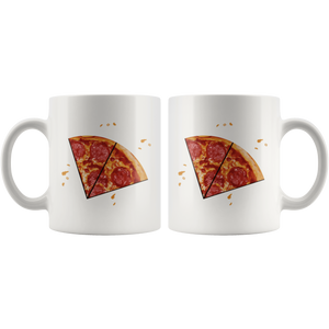 RobustCreative-Matching Pizza Slice s Twins Kids Son Boys Girls White 11oz Mug Gift Idea