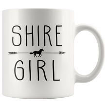 Load image into Gallery viewer, RobustCreative-Shire Horse Girl Gifts Horses Lover Riding Racing - 11oz White Mug Racing Lover Gift Idea
