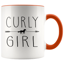 Load image into Gallery viewer, RobustCreative-Curly Horse Girl Gifts Horses Lover Riding Racing - 11oz Accent Mug Riding Lover Gift Idea
