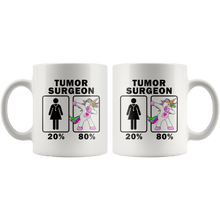 Load image into Gallery viewer, RobustCreative-Tumor Surgeon Dabbing Unicorn 20 80 Principle Superhero Girl Womens - 11oz White Mug Medical Personnel Gift Idea
