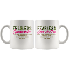 Load image into Gallery viewer, RobustCreative-Just Like Normal Fearless Grandmother Camo Uniform - Military Family 11oz White Mug Active Component on Duty support troops Gift Idea - Both Sides Printed
