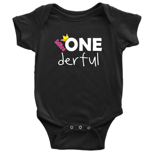 RobustCreative-Miss Onederful First Birthday Outfit Boy for One Year Old Baby 1st Bodysuit