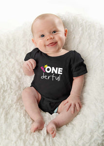 RobustCreative-Miss Onederful First Birthday Outfit Boy for One Year Old Baby 1st Bodysuit