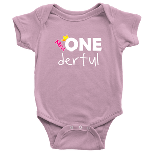 RobustCreative-Miss Onederful First Birthday Outfit Boy for One Year Old Baby 1st Bodysuit