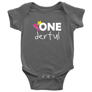 RobustCreative-Miss Onederful First Birthday Outfit Boy for One Year Old Baby 1st Bodysuit