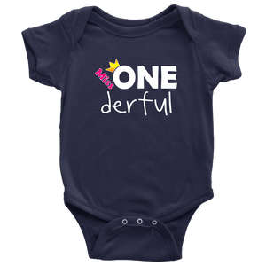 RobustCreative-Miss Onederful First Birthday Outfit Boy for One Year Old Baby 1st Bodysuit