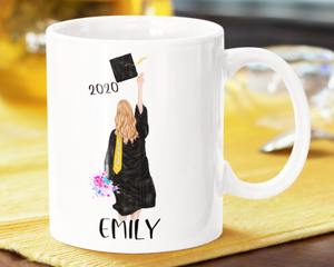 RobustCreative-Graduation Gift For Her, Graduation Personalized Cup Class Of 2020, PHD Senior Graduation Gift For Girl, Custom College Grad Coffee Mug