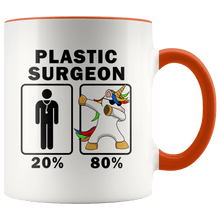 Load image into Gallery viewer, RobustCreative-Plastic Surgeon Dabbing Unicorn 80 20 Principle Graduation Gift Mens - 11oz Accent Mug Medical Personnel Gift Idea
