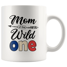 Load image into Gallery viewer, RobustCreative-French Mom of the Wild One Birthday France Flag White 11oz Mug Gift Idea
