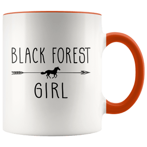 RobustCreative-Black Forest Horse Girl Gifts Horses Lover Riding Racing - 11oz Accent Mug Riding Lover Gift Idea