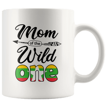 Load image into Gallery viewer, RobustCreative-Burmese Mom of the Wild One Birthday Myanmar Flag White 11oz Mug Gift Idea
