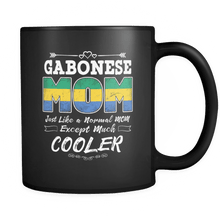 Load image into Gallery viewer, RobustCreative-Best Mom Ever is from Gabon - Gabonese Flag 11oz Funny Black Coffee Mug - Mothers Day Independence Day - Women Men Friends Gift - Both Sides Printed (Distressed)
