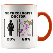 Load image into Gallery viewer, RobustCreative-Nephrologist Doctor Dabbing Unicorn 20 80 Principle Superhero Girl Womens - 11oz Accent Mug Medical Personnel Gift Idea
