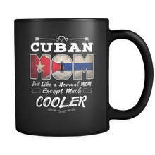 Load image into Gallery viewer, RobustCreative-Best Mom Ever is from Cuba - Cuban Flag 11oz Funny Black Coffee Mug - Mothers Day Independence Day - Women Men Friends Gift - Both Sides Printed (Distressed)
