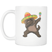 Load image into Gallery viewer, RobustCreative-Dabbing Labradoodle Dog in Sombrero - Cinco De Mayo Mexican Fiesta - Dab Dance Mexico Party - 11oz White Funny Coffee Mug Women Men Friends Gift ~ Both Sides Printed
