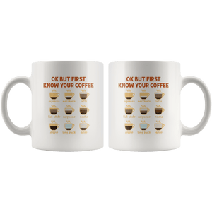 RobustCreative-Ok But First Coffee Funny Coworker Saying Gift Idea - 11oz White Mug barista coffee maker Gift Idea