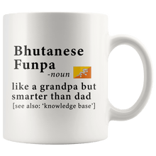 Load image into Gallery viewer, RobustCreative-Bhutanese Funpa Definition Bhutan Flag Grandpa Day - 11oz White Mug family reunion gifts Gift Idea
