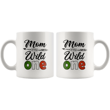 Load image into Gallery viewer, RobustCreative-Italian Mom of the Wild One Birthday Italy Flag White 11oz Mug Gift Idea
