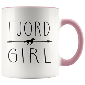 RobustCreative-Fjord Horse Girl Gifts Horses Lover Riding Racing - 11oz Accent Mug Riding Lover Gift Idea