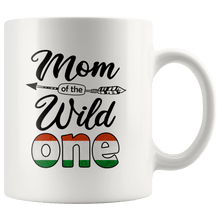 Load image into Gallery viewer, RobustCreative-Hungarian Mom of the Wild One Birthday Hungary Flag White 11oz Mug Gift Idea
