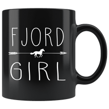 Load image into Gallery viewer, RobustCreative-Fjord Horse Girl Gifts Horses Lover Riding Racing - 11oz Black Mug Racing Lover Gift Idea
