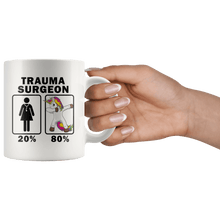 Load image into Gallery viewer, RobustCreative-Trauma Surgeon Dabbing Unicorn 80 20 Principle Superhero Girl Womens - 11oz White Mug Medical Personnel Gift Idea
