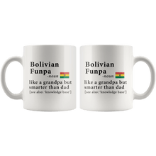 Load image into Gallery viewer, RobustCreative-Bolivian Funpa Definition Bolivia Flag Grandpa Day - 11oz White Mug family reunion gifts Gift Idea
