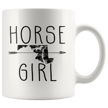 Load image into Gallery viewer, RobustCreative-Maryland Horse Girl Gifts Marylander Shape Country for women - 11oz White Mug Riding Lover Gift Idea
