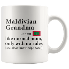 Load image into Gallery viewer, RobustCreative-Maldivian Grandma Definition Maldives Flag Grandmother - 11oz White Mug family reunion gifts Gift Idea
